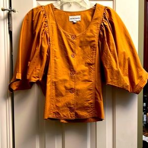 Antik Batik rust cotton blouse